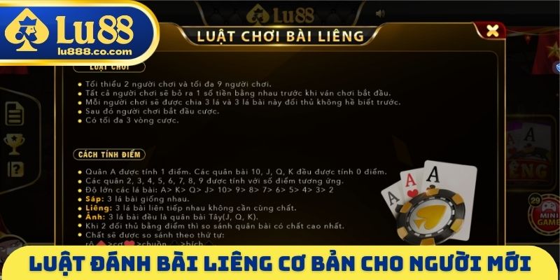 Luật đánh bài Liêng cơ bản cho người mới