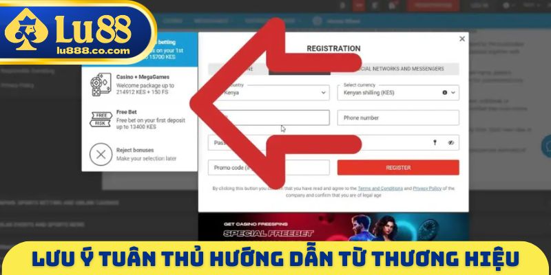 Lưu ý tuân thủ hướng dẫn từ thương hiệu