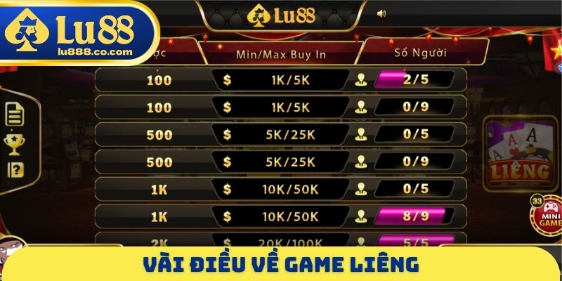 Vài điều về game liêng